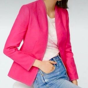 J.Crew “Going-Out Blazer” in vibrant pink